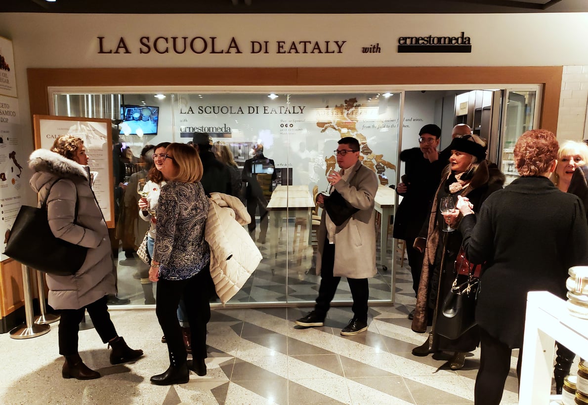 Ernestomeda at the Eataly point of sale in Toronto