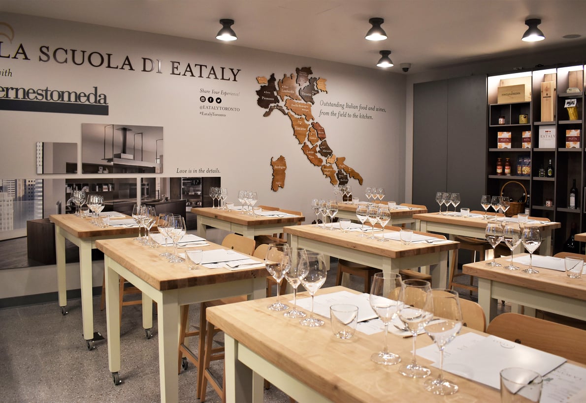 Ernestomeda at the Eataly point of sale in Toronto