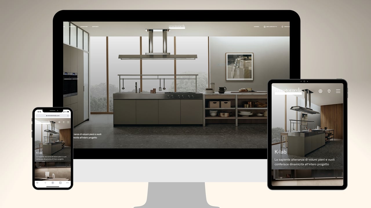 Our Idea of website: le site d’Ernestomeda a fait peau neuve : nouveau design et nouveau storytelling