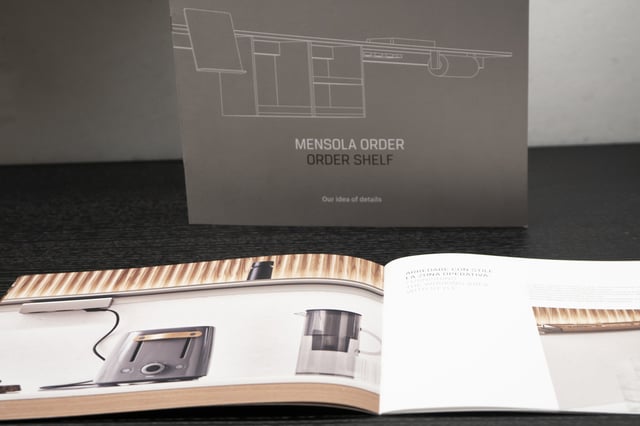 Ernestomeda publishes a series of brochures to promote some of the finest details of its latest collections