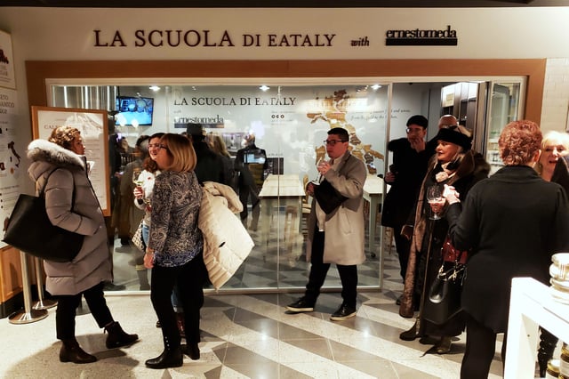 Ernestomeda at the new Eataly point of sale in Toronto