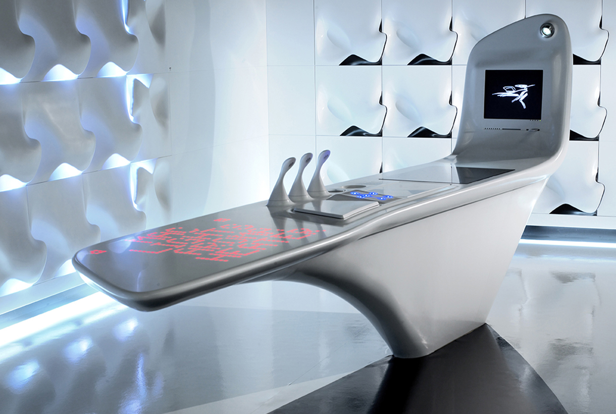 Zaha Hadid and her futuristic kitchen