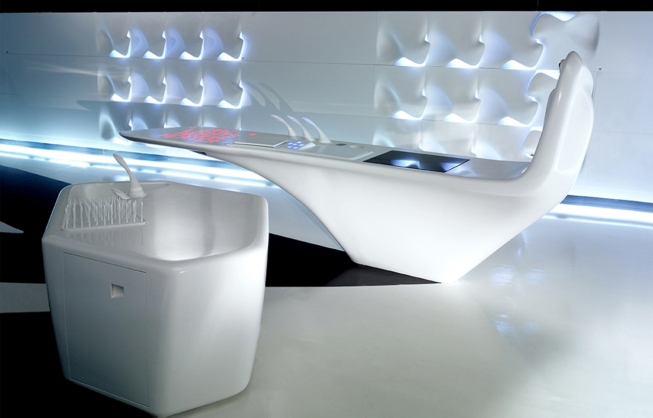 Zaha Hadid y su ambiente de cocina futurista